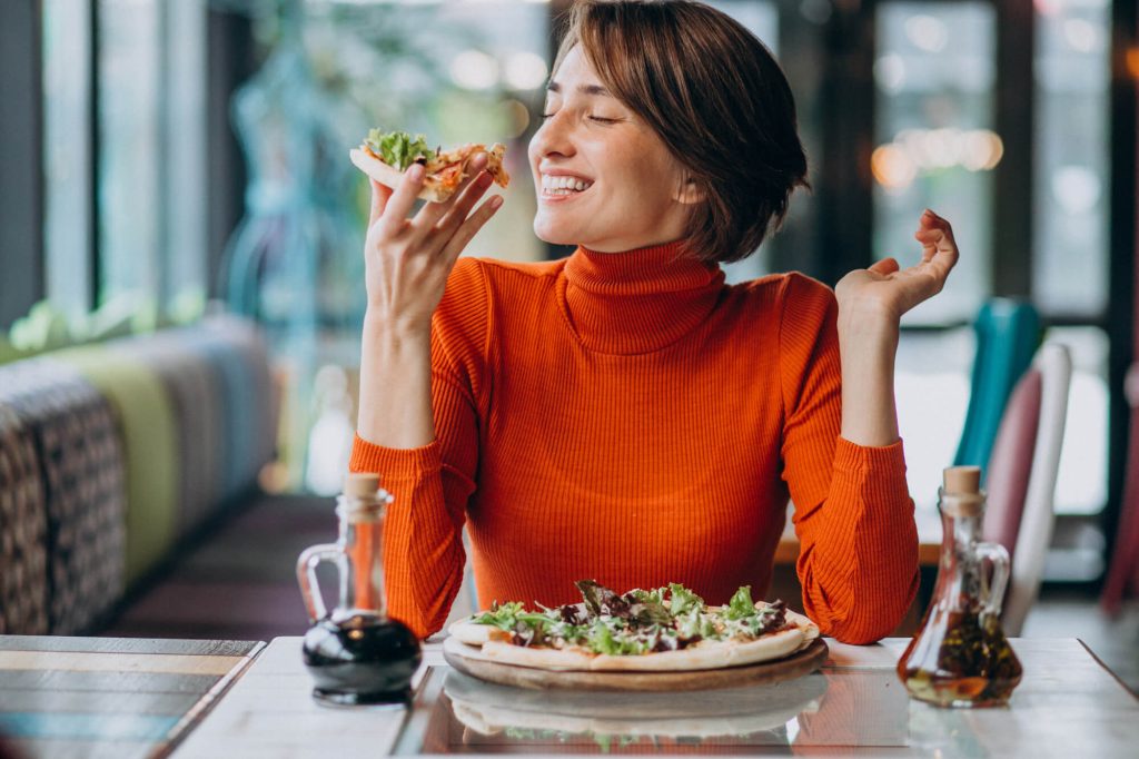 woman eating