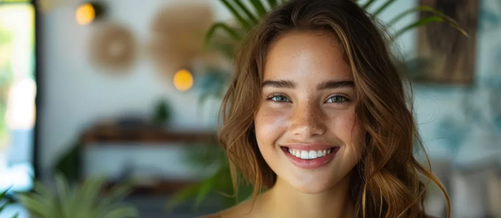 girl smiling