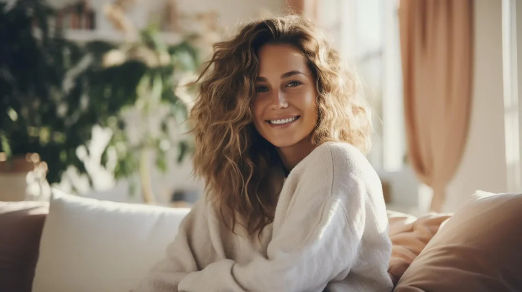 women smiling